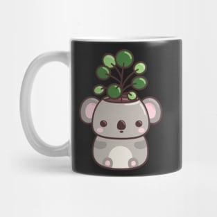 Koala Planter with Pancake Plant Mug